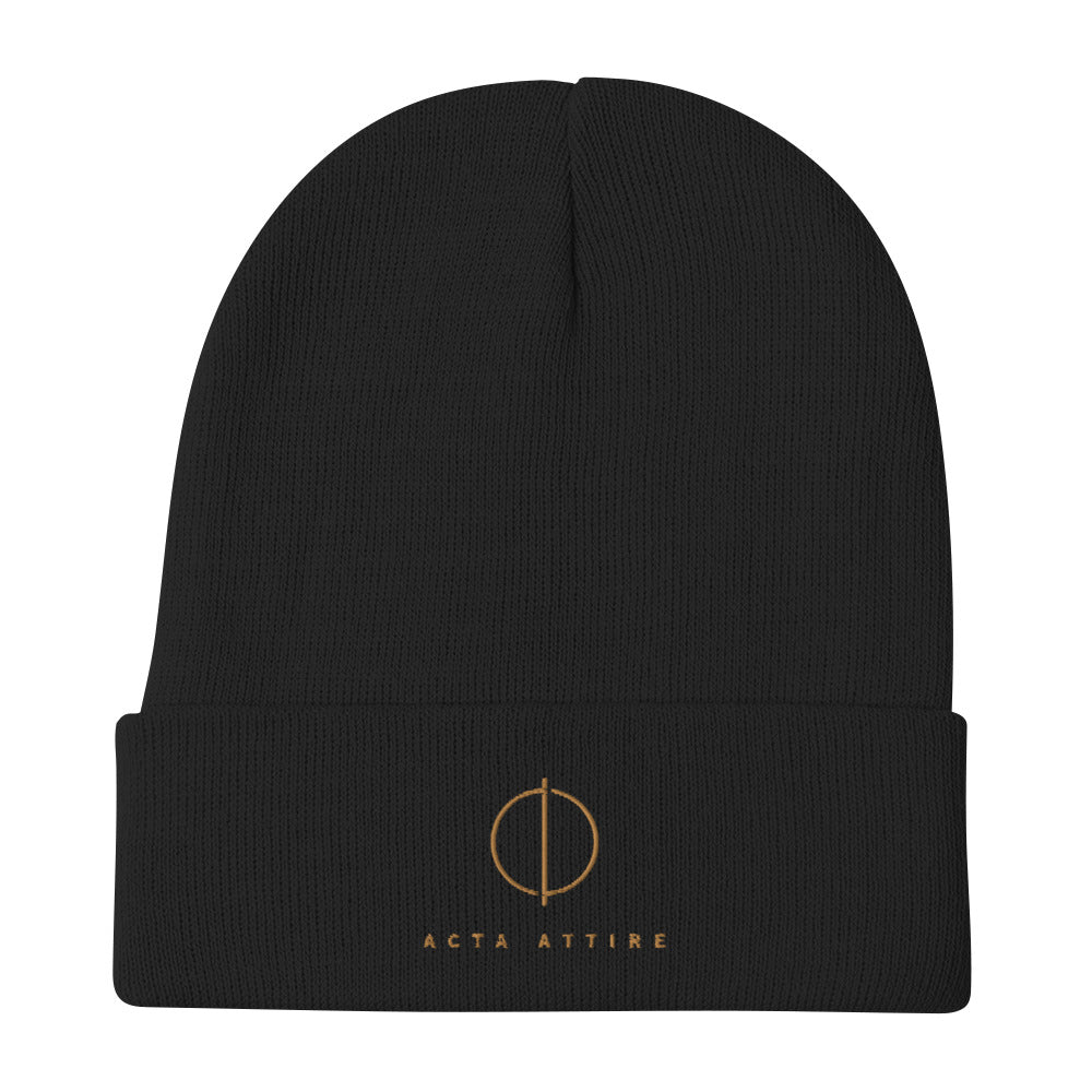 Acta Attire - Embroidered Beanie